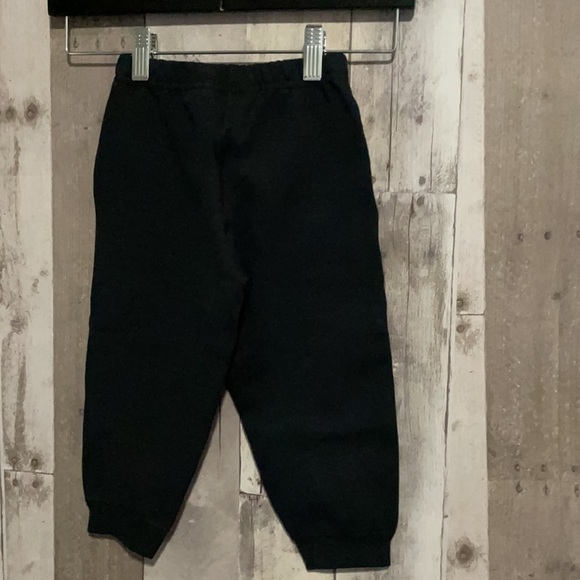 Hanna Andersson sweatpants joggers black cotton with pockets size 3 - Picture 3 of 4